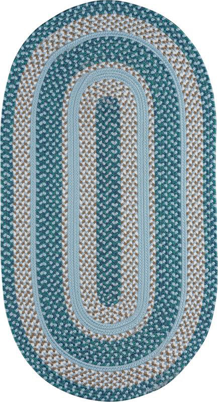Capel Anthony Baratta Oceanic 0382 Aqua Area Rug Oval