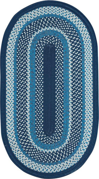 Capel Anthony Baratta Oceanic 0382 Dark Blue Area Rug Oval