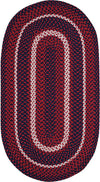 Capel Anthony Baratta Oceanic 0382 Red Area Rug Oval