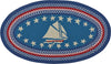 Capel Anthony Baratta Maritime-Sailboat 0383 Blue Area Rug Oval