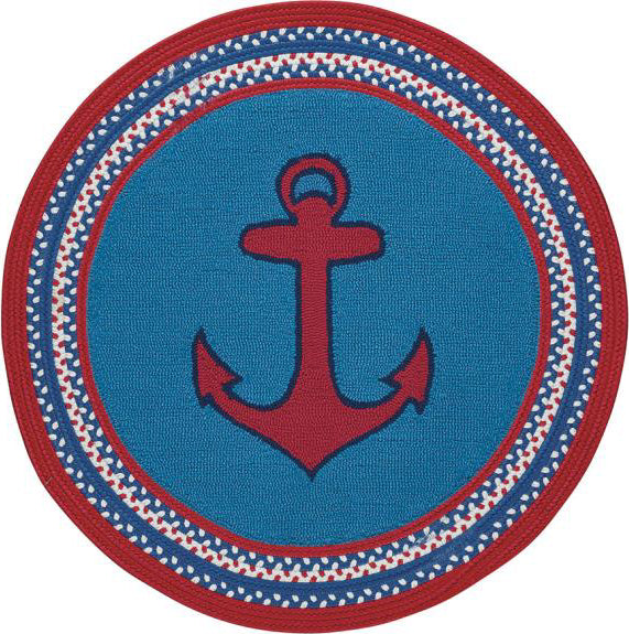 Capel Anthony Baratta Maritime-Anchor 0386 Blue Area Rug main image