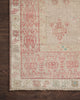 Loloi Turkish Hand Knots One of a Kind Pink Area Rug Corner Image