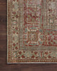 Loloi Persian One of a Kind Green Area Rug Corner Image