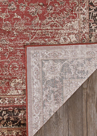 Couristan Zahara Persian Vase Red/Black/Oatmeal Area Rug Main