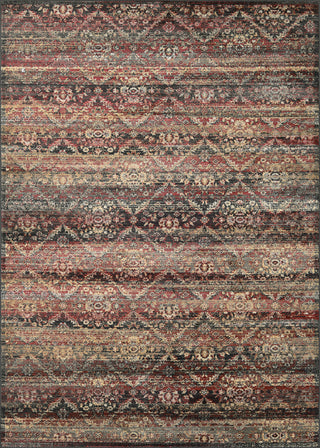 Couristan Zahara All Over Diamond Red/Black/Oatmeal Area Rug