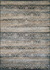 Couristan Zahara All Over Diamond Black/Light Blue/Oatmeal Area Rug