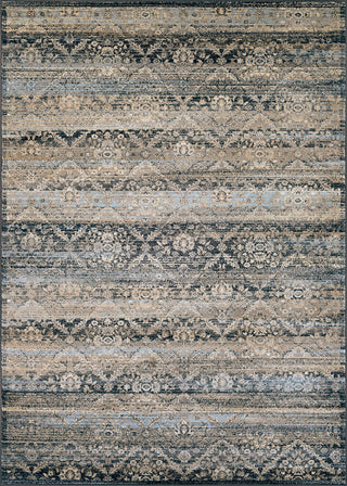 Couristan Zahara All Over Diamond Black/Light Blue/Oatmeal Area Rug