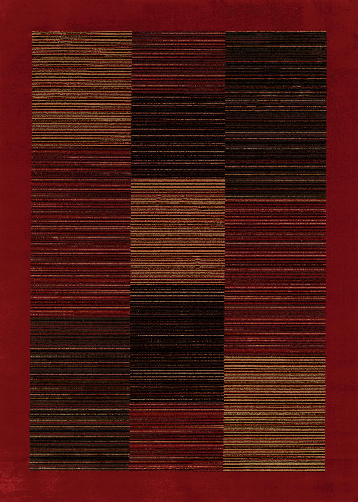 Couristan Everest Hamptons Red Machine Loomed Area Rug