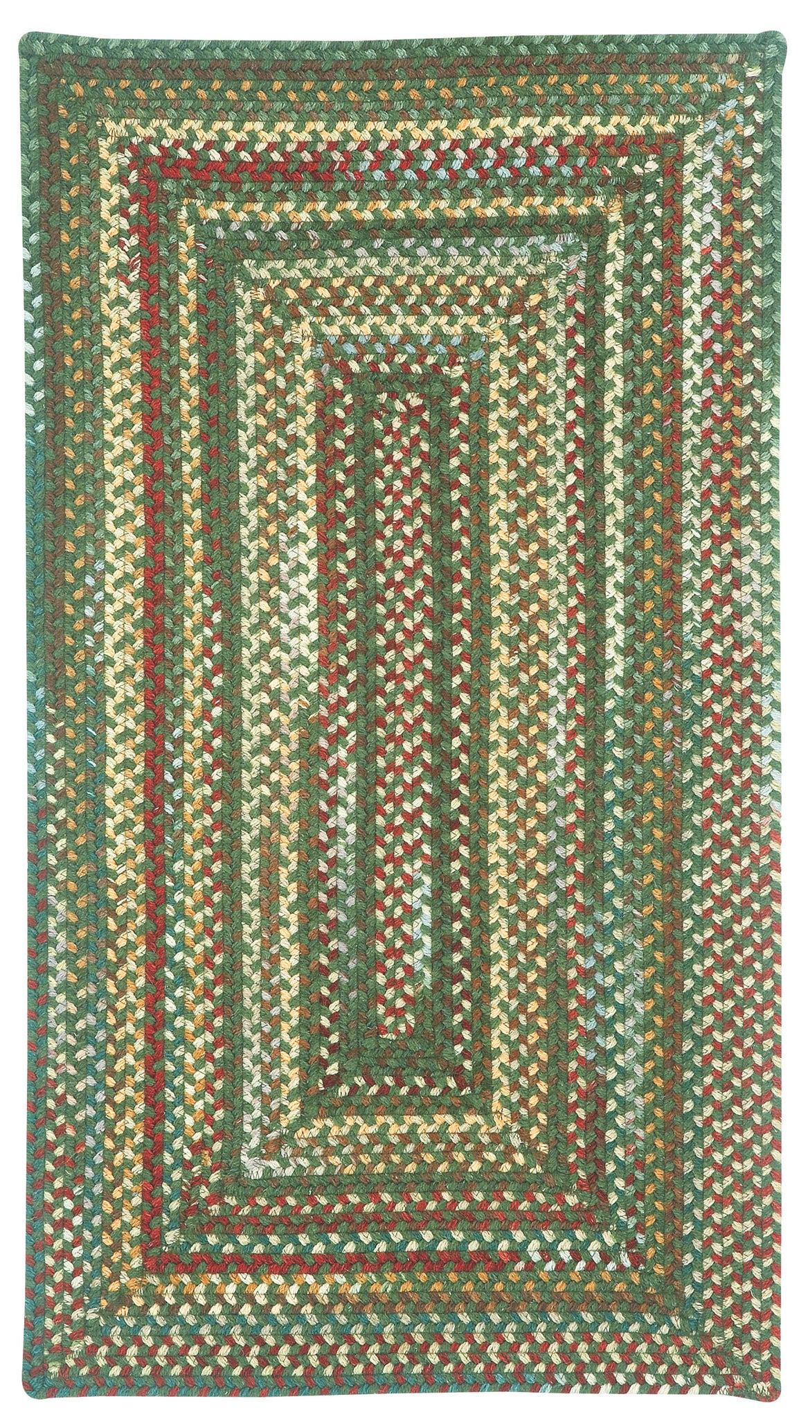 Capel Rugs Worcester Dark Green Variegated Country Rectangle