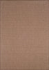 Couristan Recife Saddlestitch Cocoa/Natural Machine Loomed Area Rug