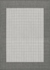 Couristan Recife Checkered Field Grey/White Machine Loomed Area Rug