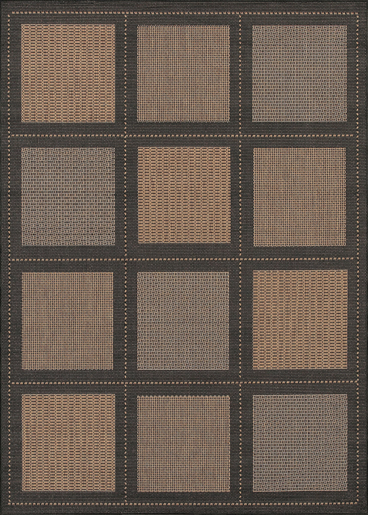 Couristan Recife Summit Cocoa/Black Machine Loomed Area Rug