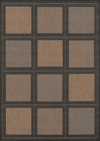 Couristan Recife Summit Cocoa/Black Machine Loomed Area Rug