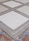 Couristan Recife Summit Grey/White Area Rug Close Up Image