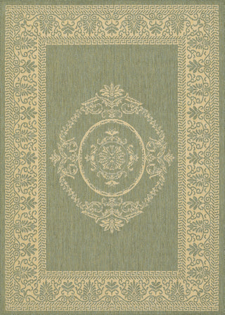 Couristan Recife Antique Medallion Green/Natural Area Rug main image