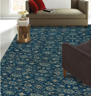 Capel Illustrious 1082 Cobalt Area Rug Rectangle Roomshot Image 1 Feature