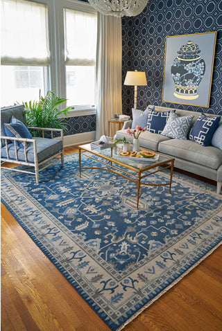 Capel Inspirit 1094 Deep Blue 440 Area Rug Rectangle Roomshot Image 1 Feature