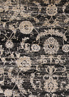 Couristan Zahara Floral Emblem Black/Oatmeal Area Rug Pile Image