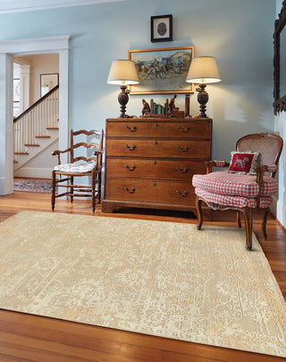 Capel Jain 1201 Beige Area Rug Rectangle Roomshot Image 1 Feature