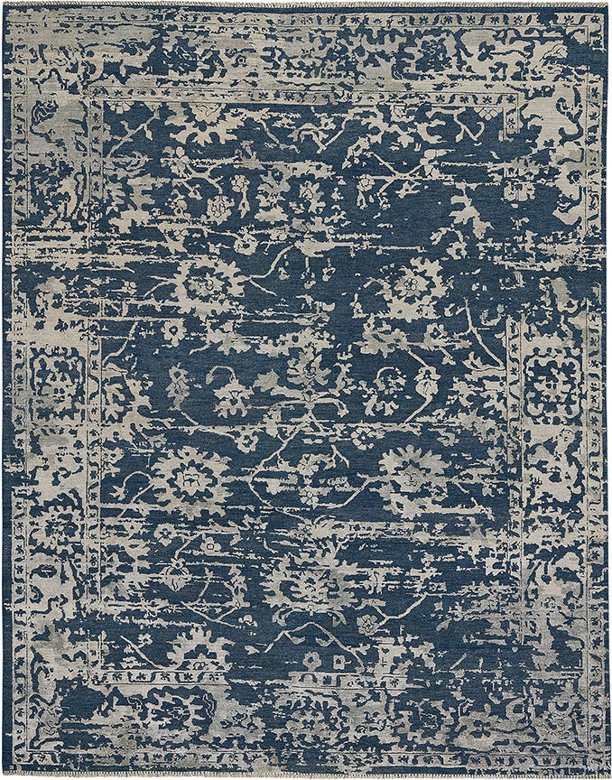 Capel Jain 1201 Blue Area Rug Rectangle/Vertical Stripe Rectangle