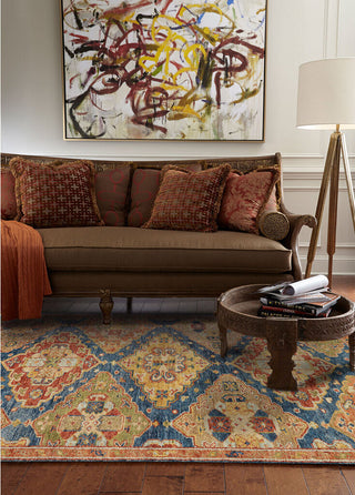 Capel Charleigh-Kazak 1206 Azure Multi Area Rug Rectangle Roomshot Image 1 Feature