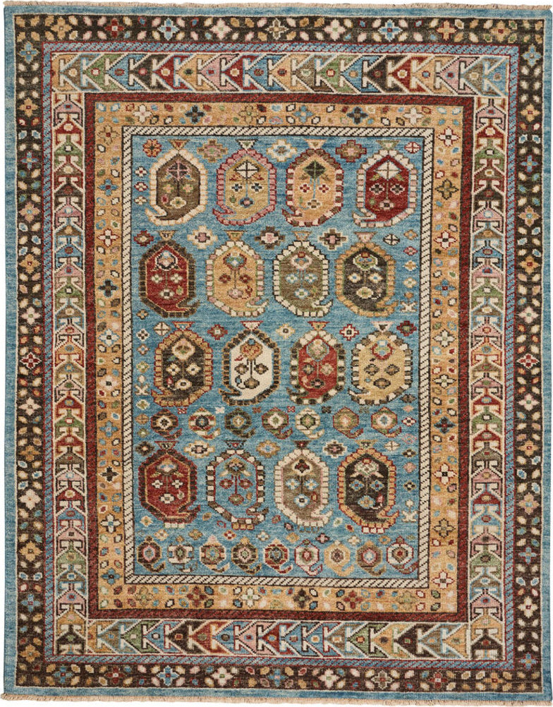 Capel Charise-Shirvan 1214 Blue Amber Area Rug