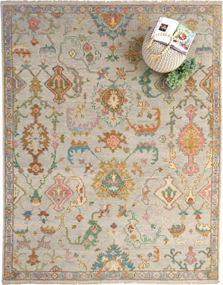 Capel Elan 1220 Green Multi Area Rug Rectangle Roomshot Image 1 Feature