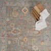Capel Elan 1220 Gray Multi Area Rug Rectangle Roomshot Image 1