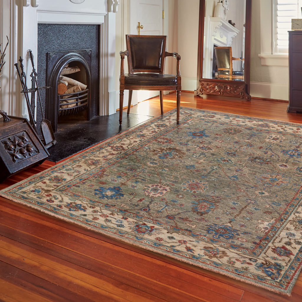 Capel Braymore-Jackson 1223 Loden Area Rug Rectangle Roomshot Image 1 Feature