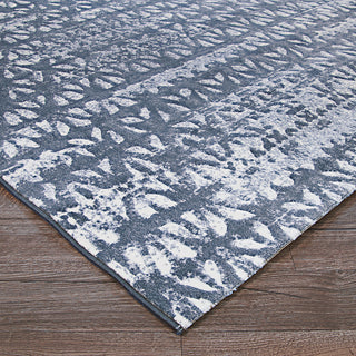 Couristan Marina Grisaille Confederate Grey/Ivory Area Rug Close Up Image