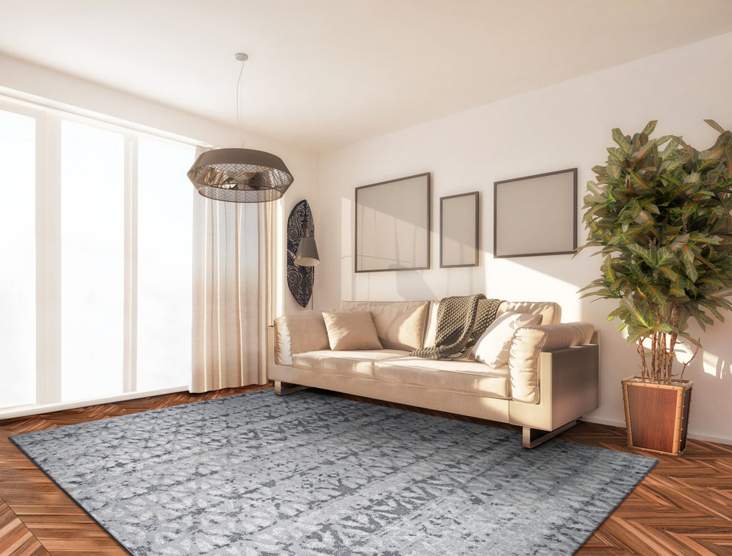 Couristan Marina Grisaille Pearl/Champagne Area Rug Lifestyle Image Feature