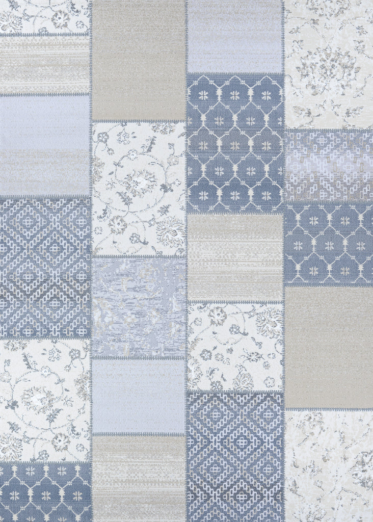 Couristan Marina Gardenpatchwork Oyster/Pearl Area Rug main image