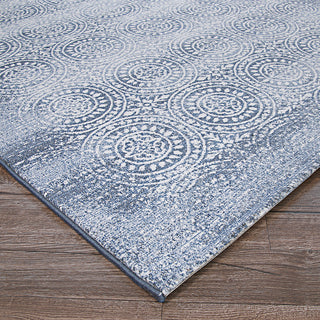 Couristan Marina Unison Slate Blue/Pearl Area Rug Close Up Image