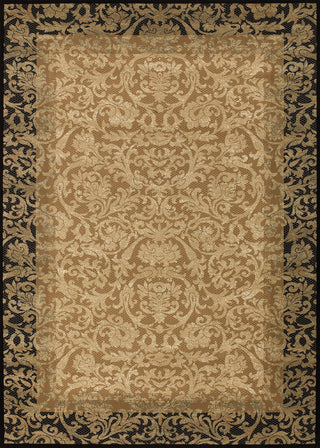 Couristan Everest Fontana Gold/Black Area Rug