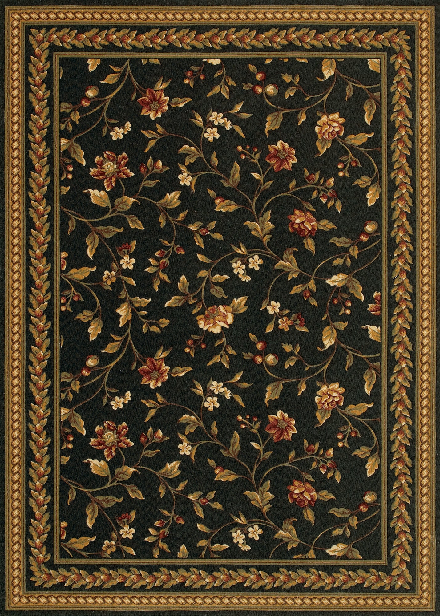 Couristan Royal Luxury Winslow Ebony Area Rug – Incredible Rugs