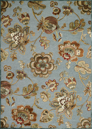 Couristan Cire` Retro Poppy Topaz Area Rug