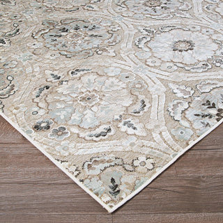 Couristan Cire` Cherrington Greige/Antique Cream Area Rug