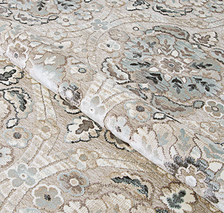 Couristan Cire` Cherrington Greige/Antique Cream Area Rug