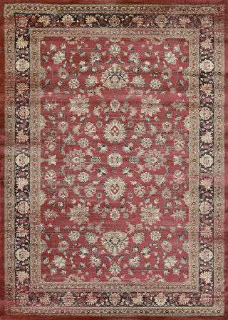 Couristan Zahara Farahan Amulet Red/Black/Oatmeal Area Rug