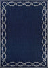 Couristan Recife Rope Knot Ivory/Indigo Area Rug main image