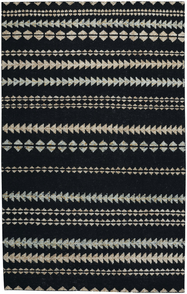 Capel Genevieve Gorder Scandinavian Stripe 1715 Ebony Beige Area Rug main image