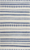Capel Genevieve Gorder Scandinavian Stripe 1715 Natural Blue Area Rug Rectangle/Vertical Stripe Rectangle