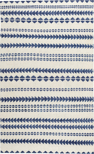Capel Genevieve Gorder Scandinavian Stripe 1715 Natural Blue Area Rug Rectangle/Vertical Stripe Rectangle