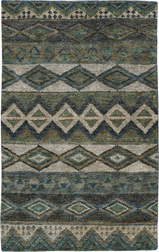 Capel Striation 1718 Green Area Rug Rectangle