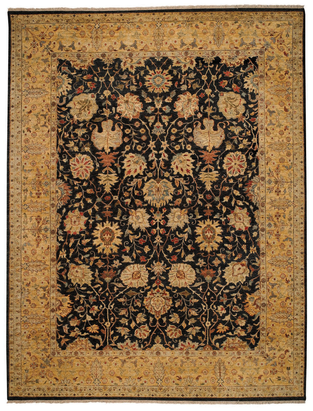 Capel Boca Park Mahal 1774 Onxy/Gold 350 Area Rug