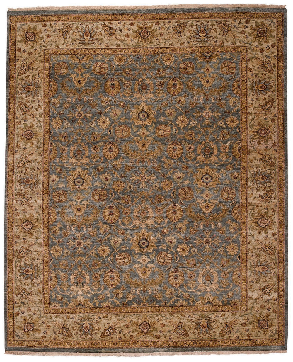 Capel Boca Park Mahal 1774 Medium Blue/Beige 425 Area Rug
