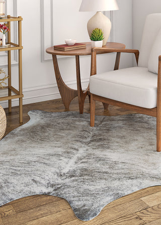 Couristan Prairie Hides Oslo Pepper Area Rug Lifestyle Image Feature