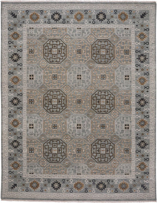 Capel Burmesse Tile 1884 Silver 300 Area Rug Rectangle