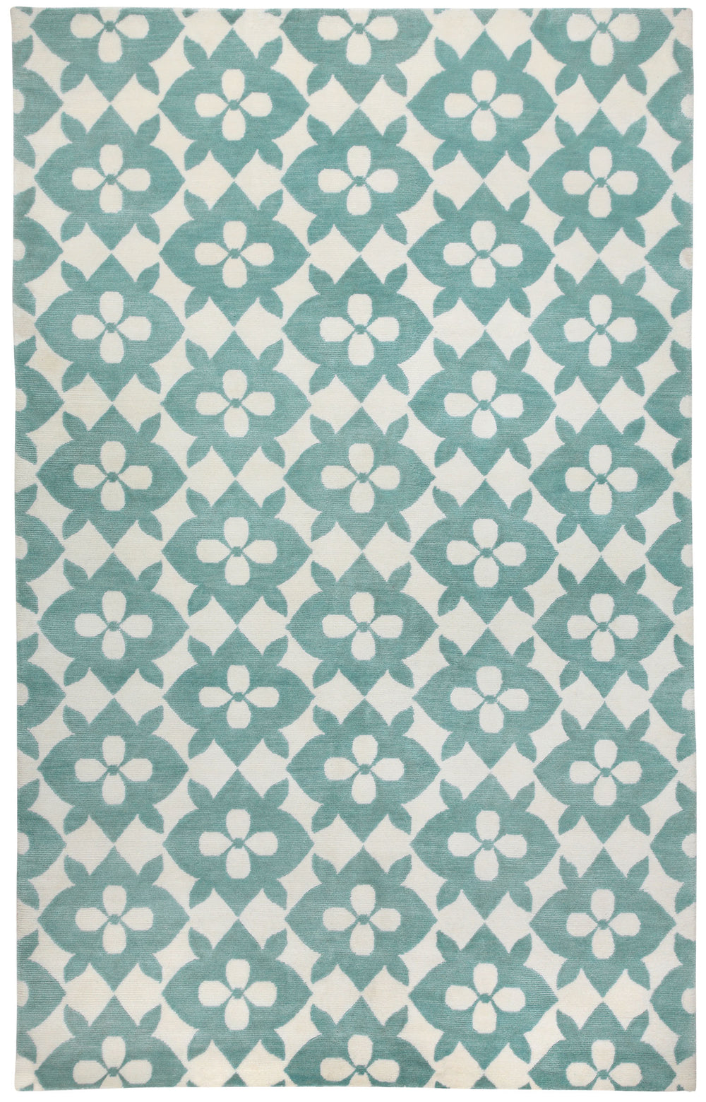 Capel Blossom 1927 Pale Blue Cream 400 Area Rug by COCOCOZY Rugs