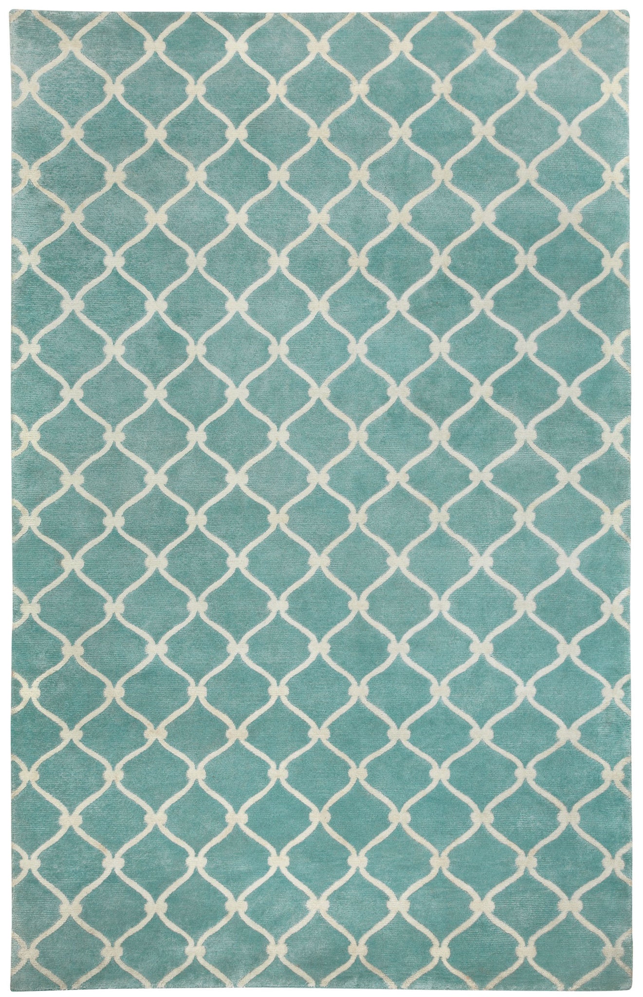 Capel Picket 1928 Pale Blue Cream 400 Area Rug by COCOCOZY Rugs main image